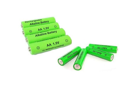4 AA och 4 AAA uppladdningsbara batterier